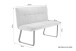 Bank >TALEA< (BxHxT: 140x92x59 cm) in grau aus Microfaser - 140x92x59cm (BxHxT)