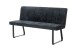 Bank >TALEA< (BxHxT: 160x92x59 cm) in grau aus Microfaser - 160x92x59cm (BxHxT)
