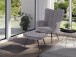 Sessel >UTA< (BxHxT: 72x97x80 cm) in grau aus Cord - 72x97x80cm (BxHxT)