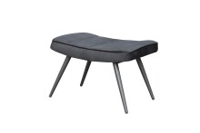 Hocker >UTA< (BxHxT: 60x39x41 cm) in schwarz aus...