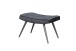Hocker >UTA< (BxHxT: 60x39x41 cm) in schwarz aus Samt - 60x39x41cm (BxHxT)