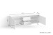 TV-Board >VALENTIN< (BxHxT: 160x55x38 cm) in weiß - 160x55x38cm (BxHxT)