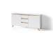 Sideboard >VALENTIN< (BxHxT: 160x76x38 cm) in weiß - 160x76x38cm (BxHxT)