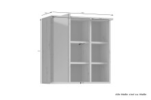 Spiegelschrank >WELLNESS< (BxHxT: 60x61x28 cm) in Eiche/Artisan