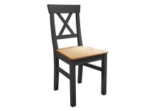 Holzstuhl >WZ-0133< (BxHxT: 49x91x49 cm) in grau -...