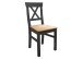 Holzstuhl >WZ-0133< (BxHxT: 49x91x49 cm) in grau - 49x91x49 (BxHxT)