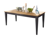 Esstisch >WZ-0133< (BxHxT: 180x76x90 cm) in grau -...