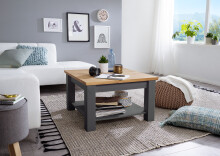 Couchtisch >WZ-0133< (BxHxT: 75x45x75 cm) in grau -...
