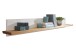 Wandregal >WZ-0133< (BxHxT: 161x20x20 cm) in weiß - 161x20x20 (BxHxT)