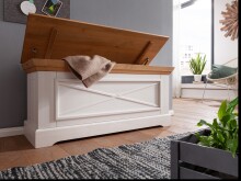 Truhe >WZ-0133< (BxHxT: 108x50x42 cm) in weiß - 108x50x42 (BxHxT)