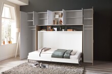 Klappbett >JUIST< (BxHxT: 212x134x43 cm) in WEISS - 212x134x43cm (BxHxT)