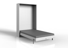 Klappbett >JUIST< (BxHxT: 132x213x43 cm) in WEISS -...
