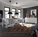 Sideboard >Asti< (BxHxT: 190x84x50 cm) in Weiss echt Hochglanz lackiert
