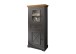 Vitrine >WZ-0133< (BxHxT: 79x177x42 cm) in grau - 79x177x42 (BxHxT)
