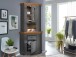 Buffet >WZ-0133< (BxHxT: 104x214x69 cm) in grau - 104x214x69 (BxHxT)