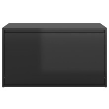 Schuhbank >3008431< (LxBxH: 80x40x45 cm) in Hochglanz-Schwarz - 80x40x45 (LxBxH)
