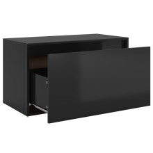 Schuhbank >3008431< (LxBxH: 80x40x45 cm) in Hochglanz-Schwarz - 80x40x45 (LxBxH)