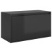 Schuhbank >3008431< (LxBxH: 80x40x45 cm) in Hochglanz-Schwarz - 80x40x45 (LxBxH)