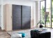 Dreh-/Schwebetürenschrank >LOTTO< (BxH: 227x210 cm) HICKORY OAK RAW STEEL