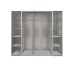Dreh-/Schwebetürenschrank >LOTTO< (BxH: 227x210 cm) HICKORY OAK RAW STEEL