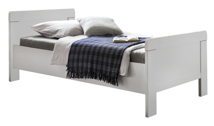 Bett >NADJA< (BxH: 108x85 cm) in WEISS - 108x85cm (BxH)