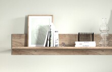Wandboard >PORTUM< (BxHxT: 150x25x23,6 cm) in Dekor Flagstaff Eiche