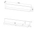 Wandboard >PORTUM< (BxHxT: 150x25x23,6 cm) in Dekor Flagstaff Eiche