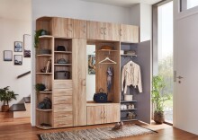 Aufsatzschrank >MULTIRAUMKONZEP< (BxH: 40x40 cm) in EICHE SAEGERAU-NACHBILDUNG