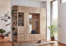 Aufsatzschrank >MULTIRAUMKONZEP< (BxHxT: 80x40x40 cm) in EICHE SAEGERAU-NACHBILDUNG
