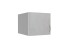 Aufsatzschrank >MULTIRAUMKONZEP< (BxH: 40x40 cm) in WEISS + BETON-NB LICHTGRAU