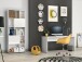 Schreibtisch >DAME< (BxHxT: 140x75x65 cm) in Weiss hlg. - 140x75x65cm (BxHxT)