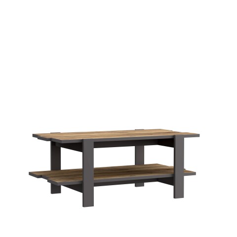 Couchtisch >COFFEE TABLES< (BxHxT: 110x45,5x60 cm) Wolfram Grau/Artisan Eiche