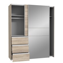 Schwebetürenschrank >WINN 2< (BxHxT: 170,3x205x61,2 cm) in Sonoma Eiche