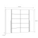 Dreh-/Schwebetürenschrank >NARAGO< (BxHxT: 270,3x210x61 cm)