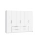 Kleiderschrank >LUANO< (BxHxT: 269,7x210,5x60 cm) in Weiss