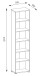 Aktenregal >Clermont< (BxHxT: 52,5x221,2x35 cm) in Sonoma/Eiche