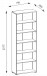 Aktenregal >Clermont< (BxHxT: 79,1x221,2x35 cm) in weiß - 79,1x221,2x35 (BxHxT)