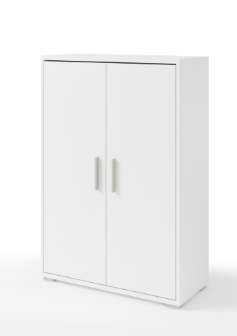 Aktenschrank >Clermont< (BxHxT: 79,1x114x35 cm) in weiß - 79,1x114x35cm (BxHxT)