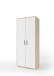 Aktenschrank >Clermont< (BxHxT: 79,1x186x35 cm) in Sonoma/Eiche mit Absatz weiß