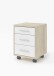 Rollcontainer >Clermont< (BxHxT: 40x56x40 cm) in Sonoma/Eiche - 40x56x40 (BxHxT)