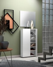 Schuhschrank >SPAZIO< (BxHxT: 73,4x115x18,6 cm) in weiß - 73,4x115x18,6 (BxHxT)