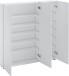 Schuhschrank >SPAZIO< (BxHxT: 110,2x115x18,6 cm) in weiß aus Holzwerkstoff