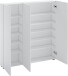Schuhschrank >SPAZIO< (BxHxT: 110,2x115x18,6 cm) in weiß aus Holzwerkstoff