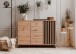Kommode >Medan< (BxHxT: 118x85x45 cm) in Artisan Oak / Anthrazit