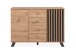 Kommode >Medan< (BxHxT: 118x85x45 cm) in Artisan Oak / Anthrazit
