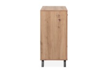 Kommode >Medan< (BxHxT: 80x85x40 cm) in Artisan Oak / Anthrazit