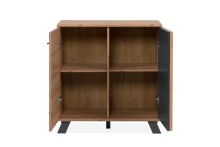 Kommode >Medan< (BxHxT: 80x85x40 cm) in Artisan Oak / Anthrazit