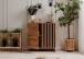 Kommode >Medan< (BxHxT: 80x85x40 cm) in Artisan Oak / Anthrazit