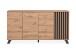 Sideboard >Medan< (BxHxT: 160x85x40 cm) in Artisan Oak / Anthrazit