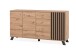 Sideboard >Medan< (BxHxT: 160x85x40 cm) in Artisan Oak / Anthrazit
